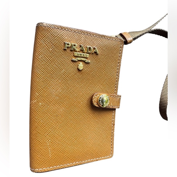 Prada Brown Leather Signature iPod Case Accessory - Picture 2 of 10